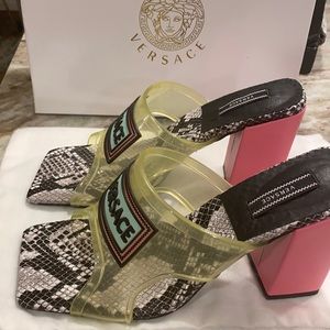 VERSACE PVC 70 sandal never worn.